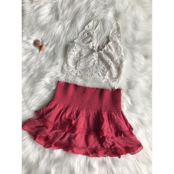 Isabel Marant Dresses & Skirts - Isabel Marant Ruffle Dark Coral Skirt size 42